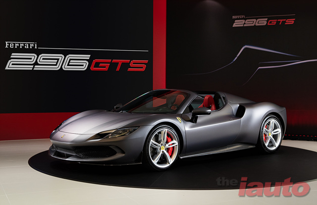 페라리, V6 PHEV 컨버터블 스포츠카 296 GTS