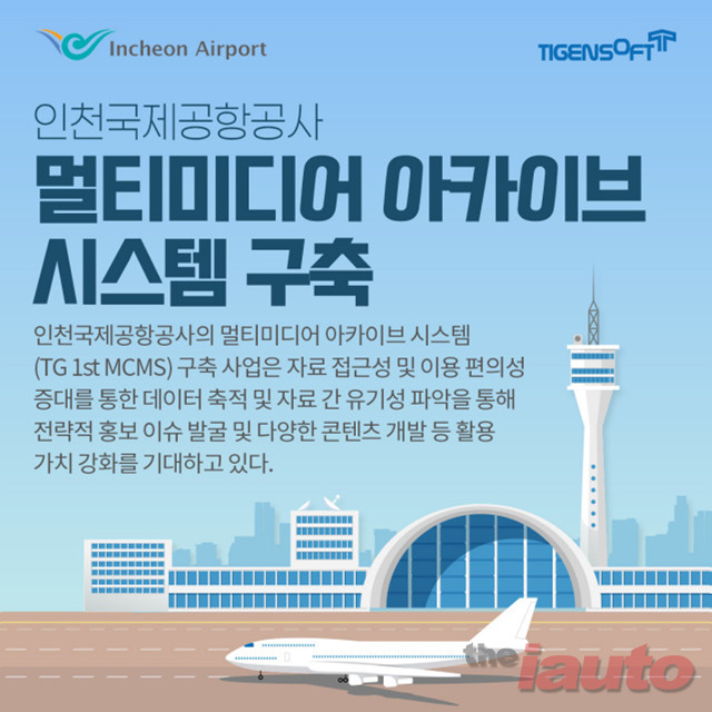 티젠소프트, 인천국제공항공사에 멀티미디어 아카이브 시스템 구축