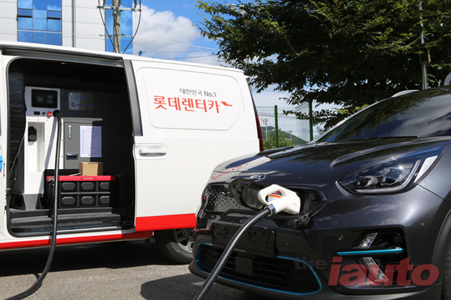 롯데오토케어, 설 맞아 이동형 전기차 충전 및 점검 서비스 제공