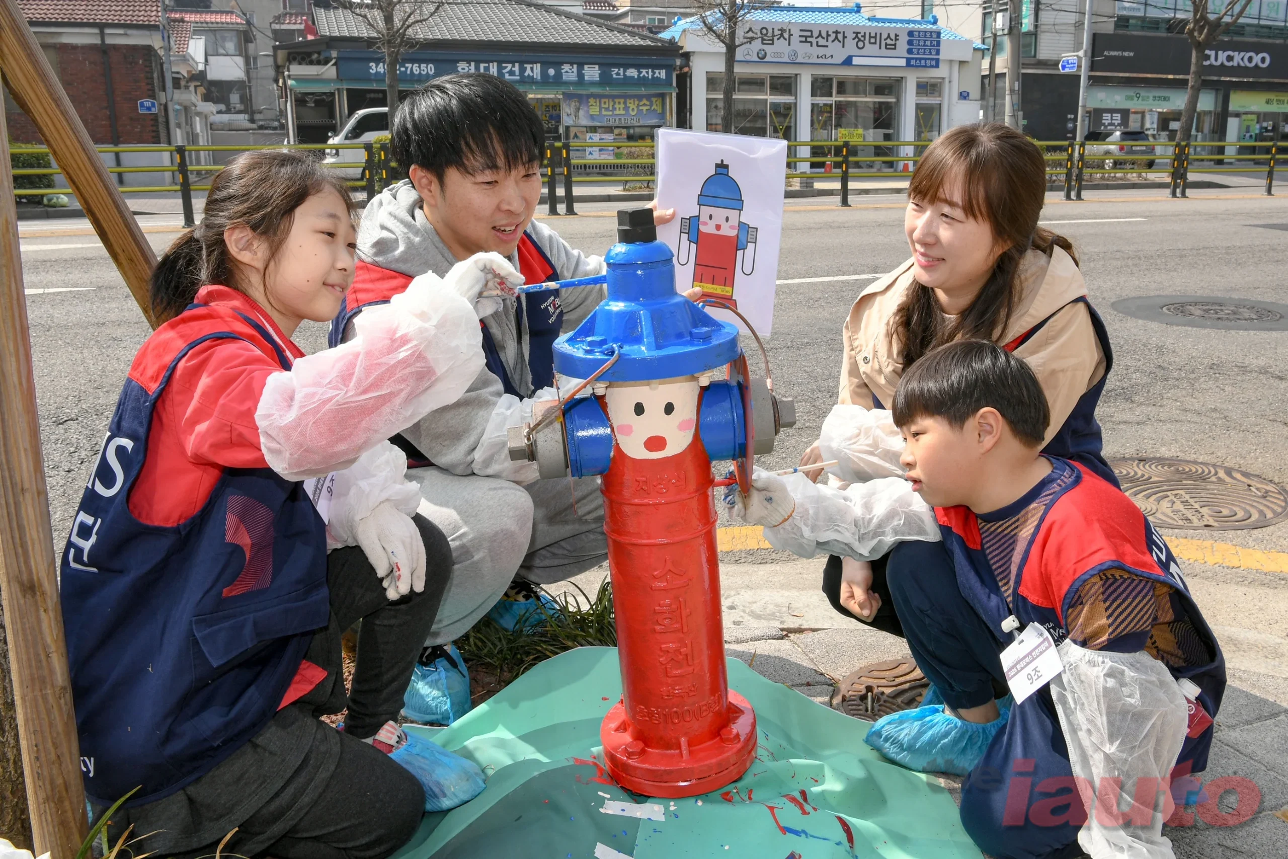 현대모비스, 소화전 도색 누적 1천개 달성해 지역 안전 지킴이로 앞장선다