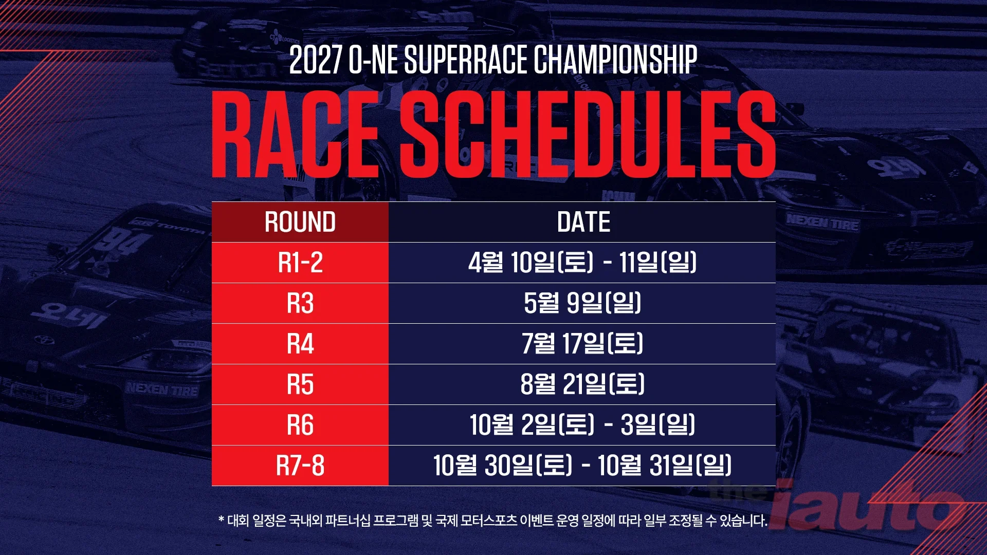 슈퍼레이스, 2027 시즌 대전환 로드맵 확정