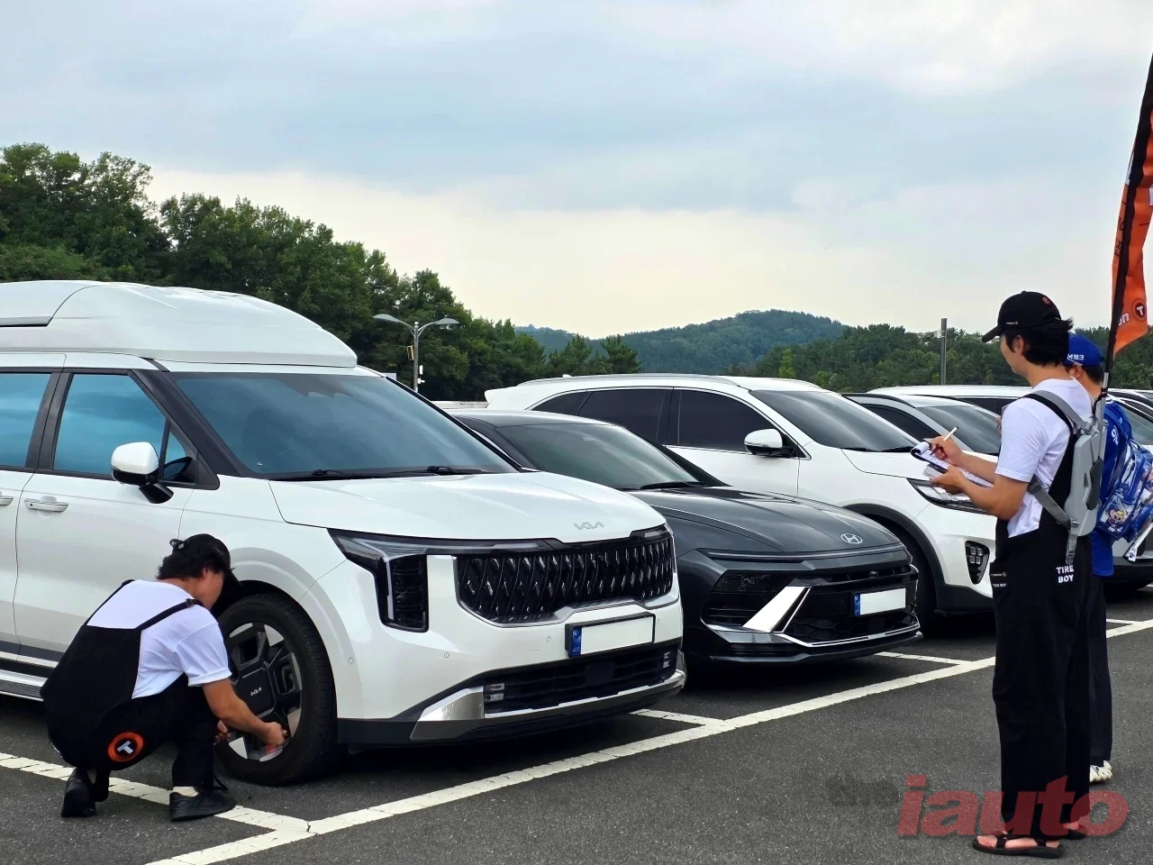 한국타이어, 대전시청서 추석맞이 타이어보이 캠페인 진행